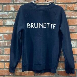 THE "BRUNETTE" CLASSIC CREW NECK SWEATSHIRT